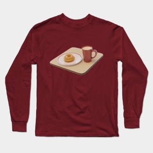 Maple donut and hot chocolate Long Sleeve T-Shirt